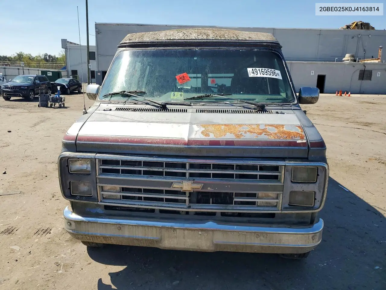 1988 Chevrolet G20 VIN: 2GBEG25K0J4163814 Lot: 49169596
