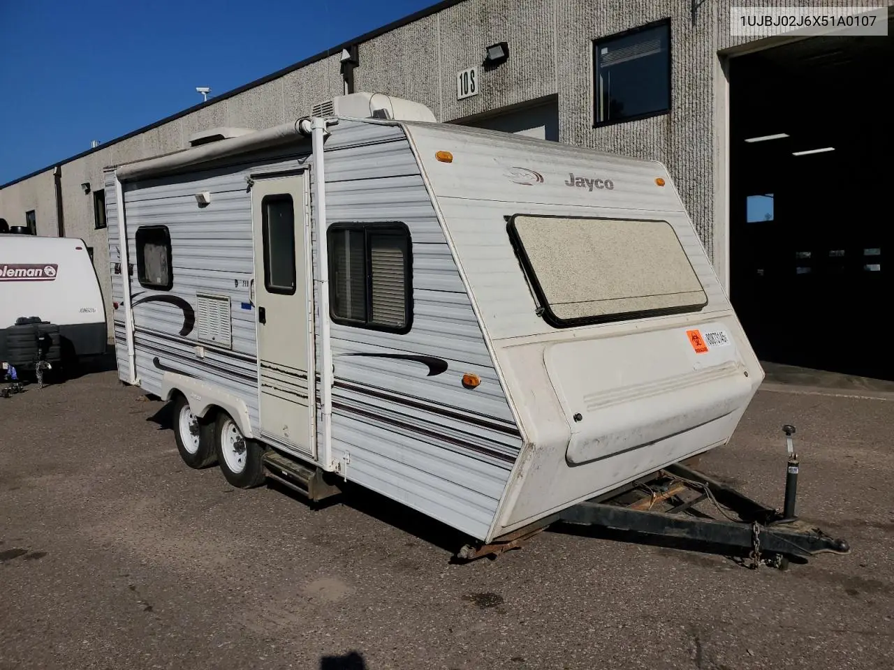 1999 Jayco Eagle Lite 210 VIN: 1UJBJ02J6X51A0107 Lot: 80873145