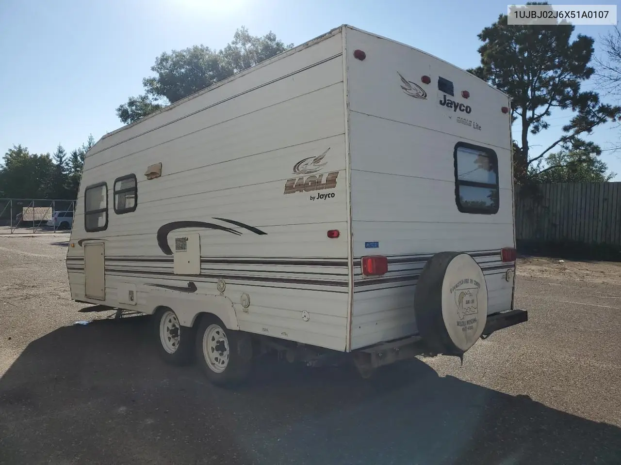 1999 Jayco Eagle Lite 210 VIN: 1UJBJ02J6X51A0107 Lot: 80873145