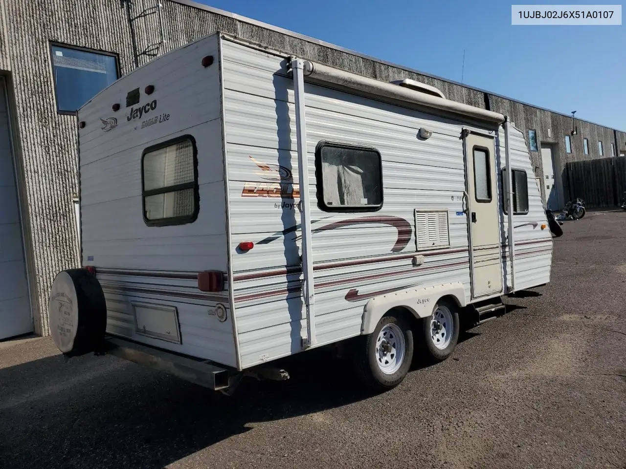 1999 Jayco Eagle Lite 210 VIN: 1UJBJ02J6X51A0107 Lot: 80873145