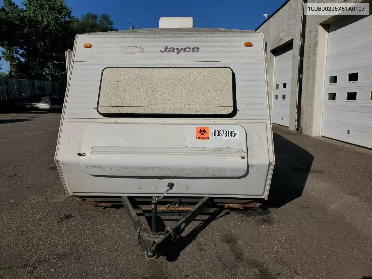 1999 Jayco Eagle Lite 210 VIN: 1UJBJ02J6X51A0107 Lot: 80873145
