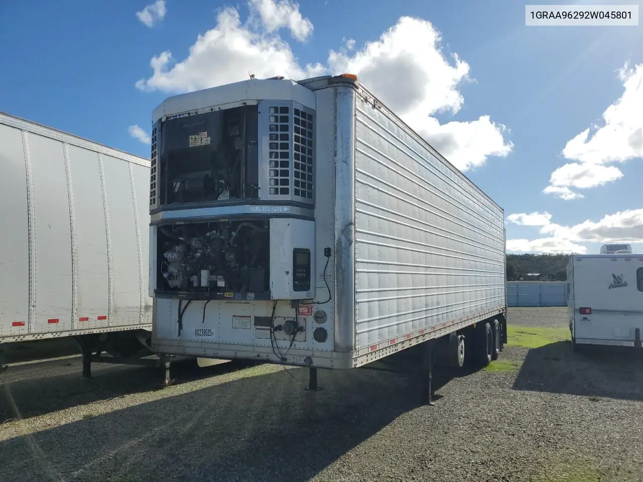 2002 Great Dane Refrigerated Van Trailer VIN: 1GRAA96292W045801 Lot: 80239525