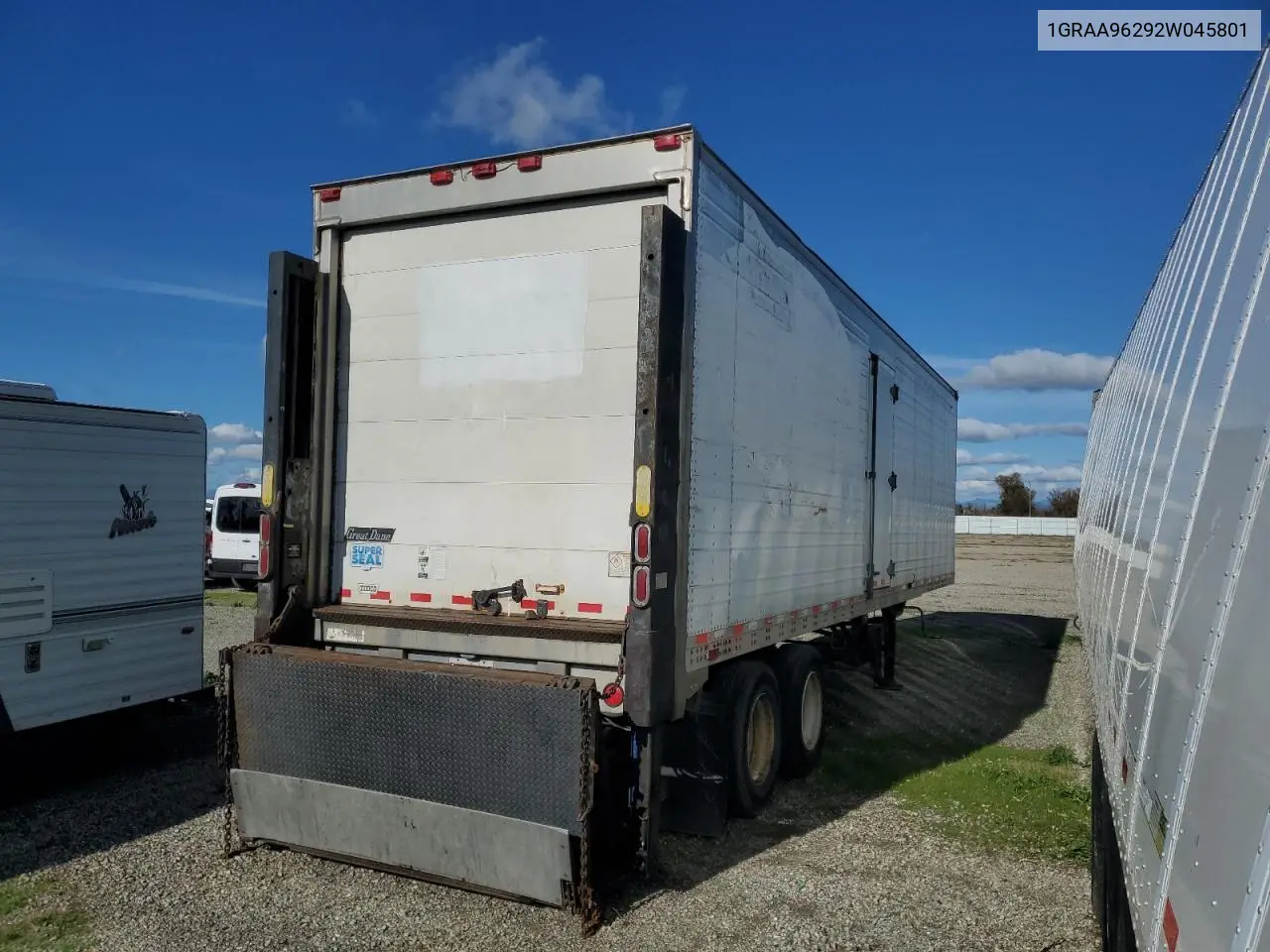 2002 Great Dane Refrigerated Van Trailer VIN: 1GRAA96292W045801 Lot: 80239525