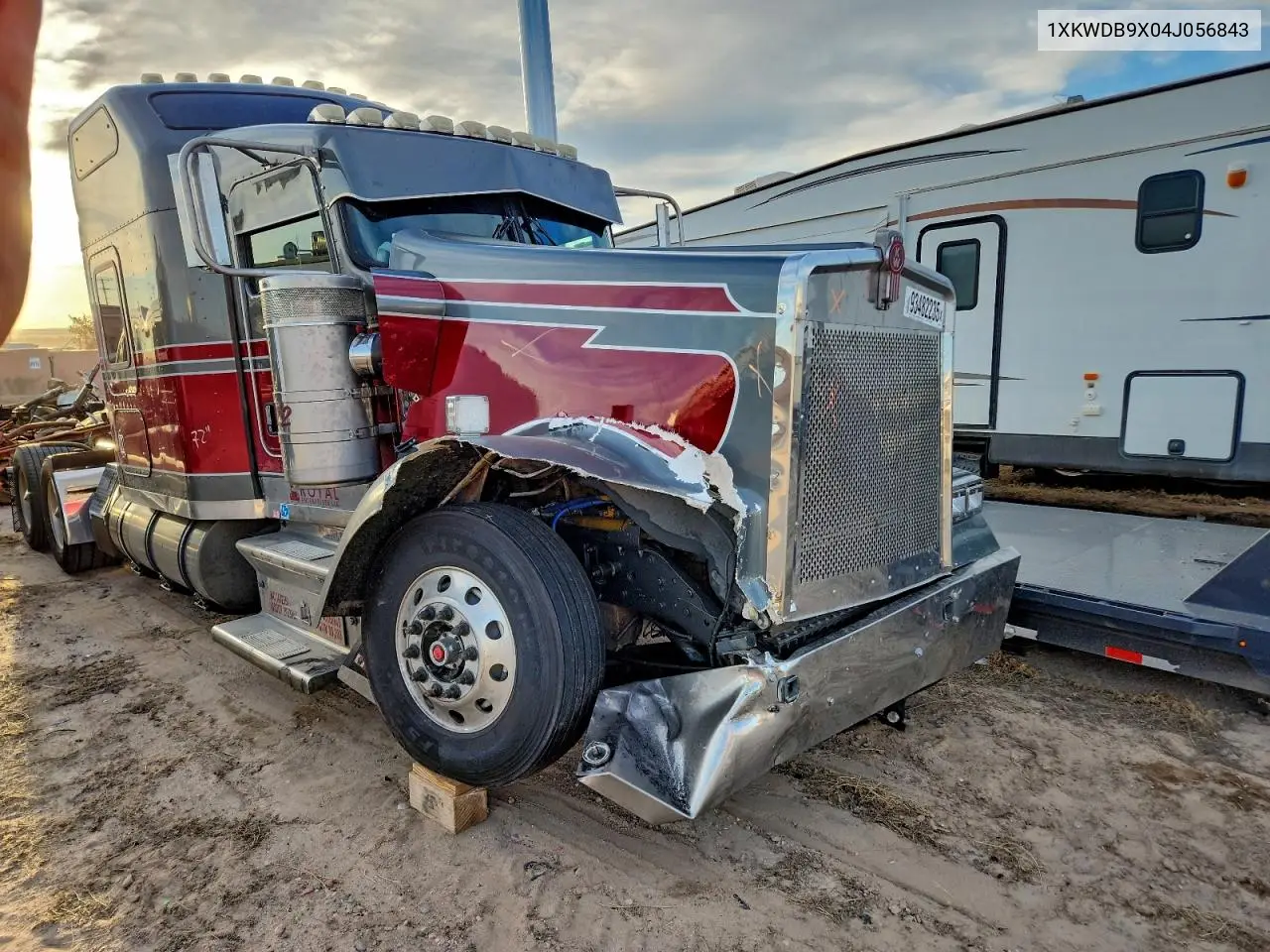 2004 Kenworth W900 Semi Truck VIN: 1XKWDB9X04J056843 Lot: 93482235