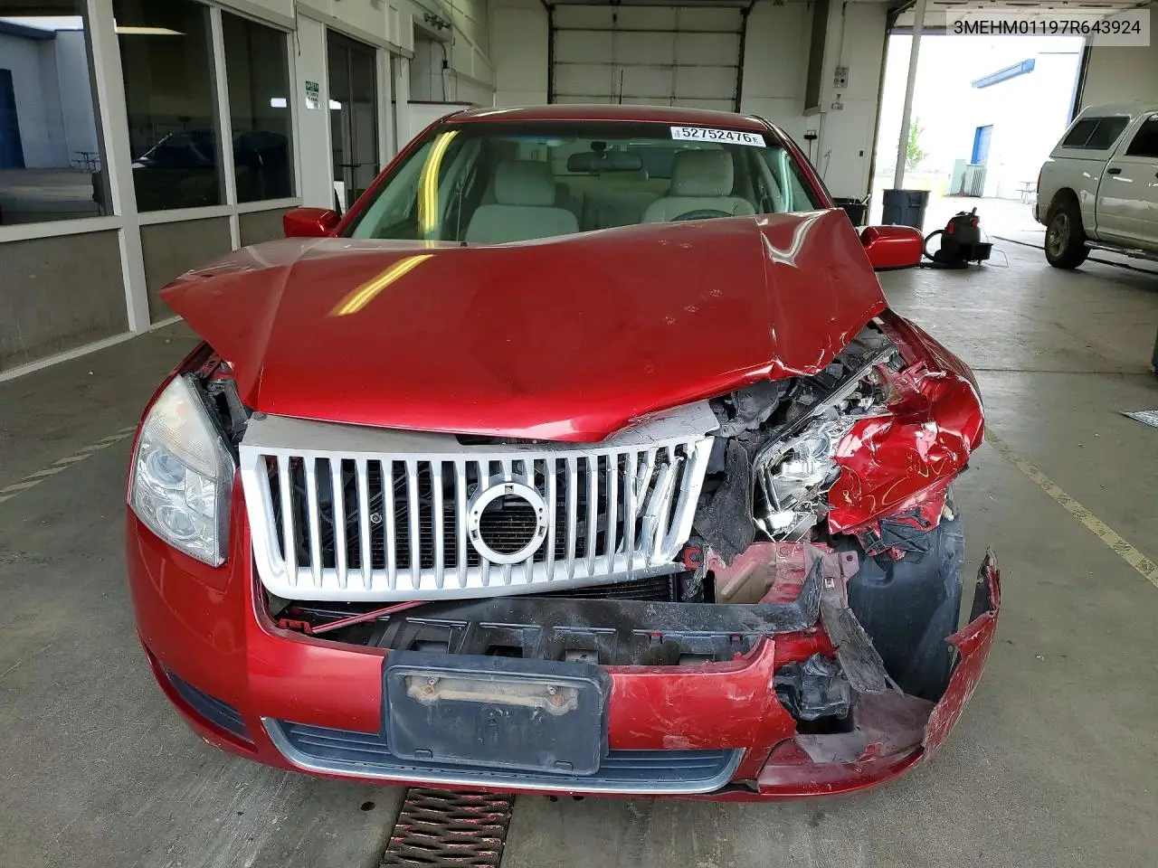 2007 Merc Milan VIN: 3MEHM01197R643924 Lot: 52752476