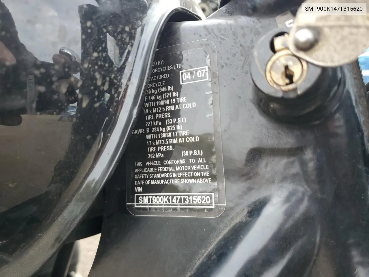 SMT900K147T315620 2007 Triumph Motorcycle Bonneville
