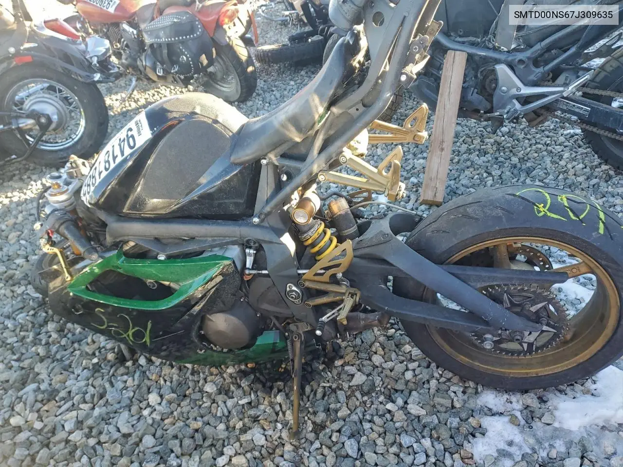SMTD00NS67J309635 2007 Triumph Motorcycle Daytona 675