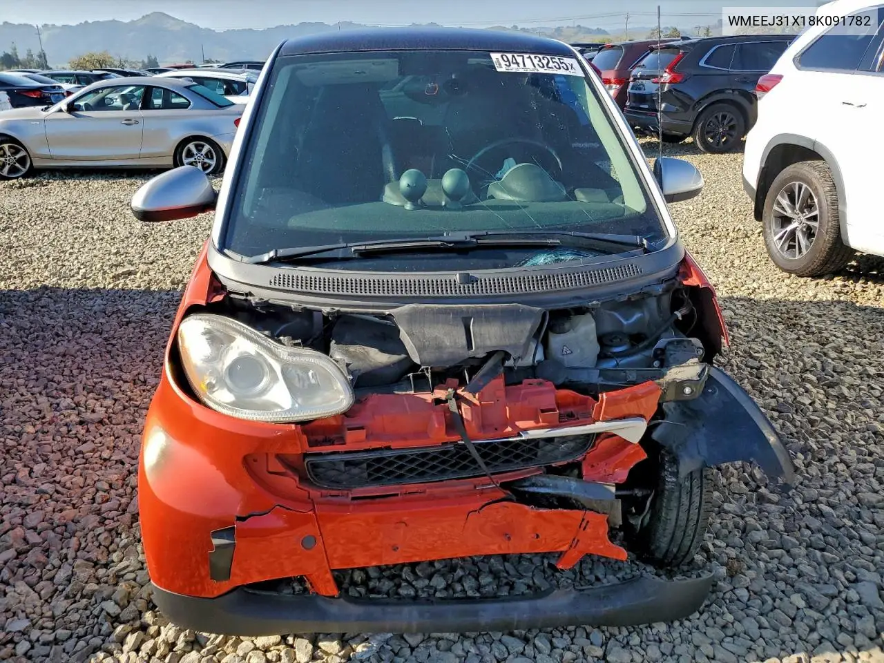 WMEEJ31X18K091782 2008 Smart Fortwo Pure