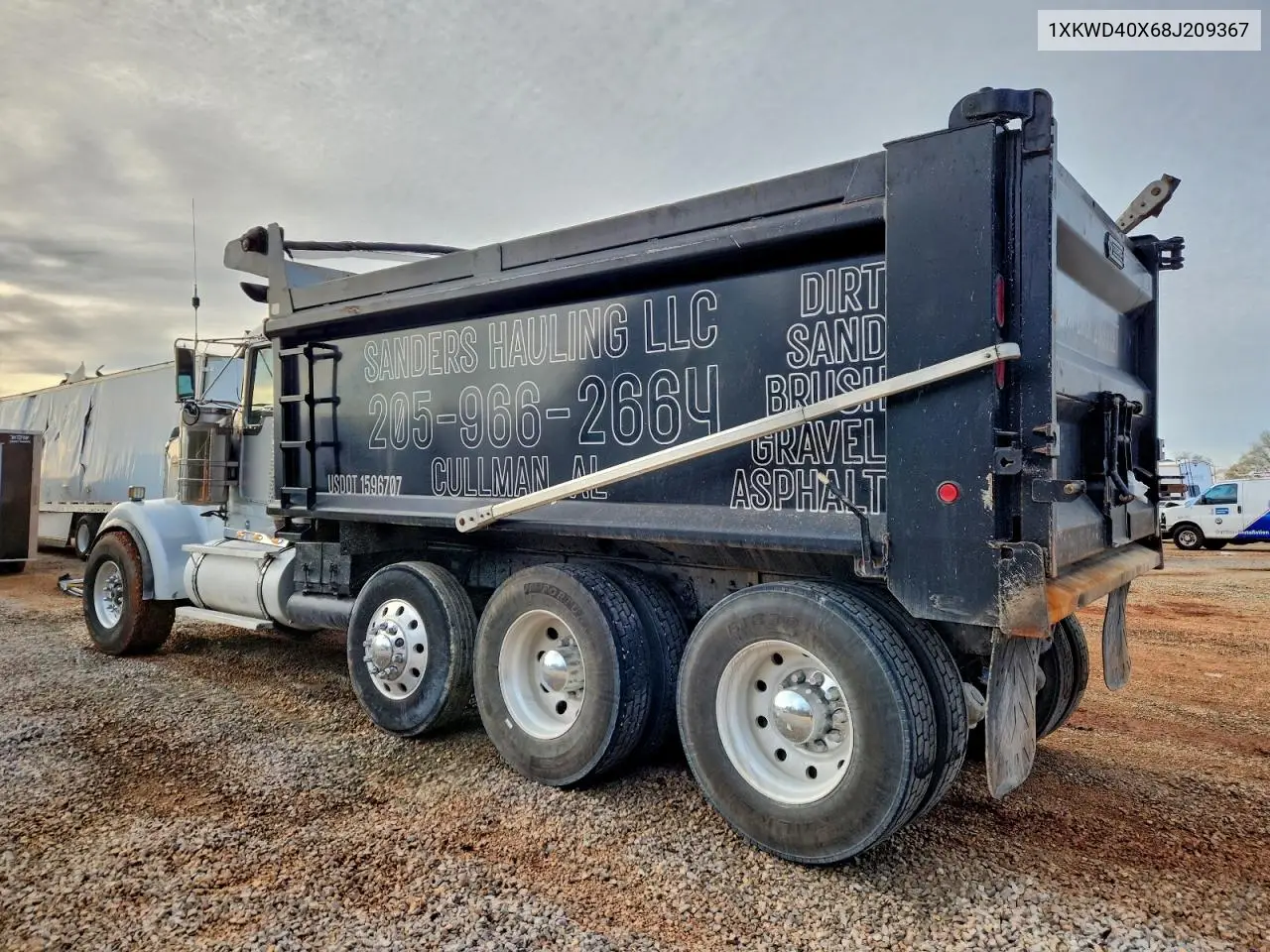 2008 Kenworth W900 Dump Truck VIN: 1XKWD40X68J209367 Lot: 94867055
