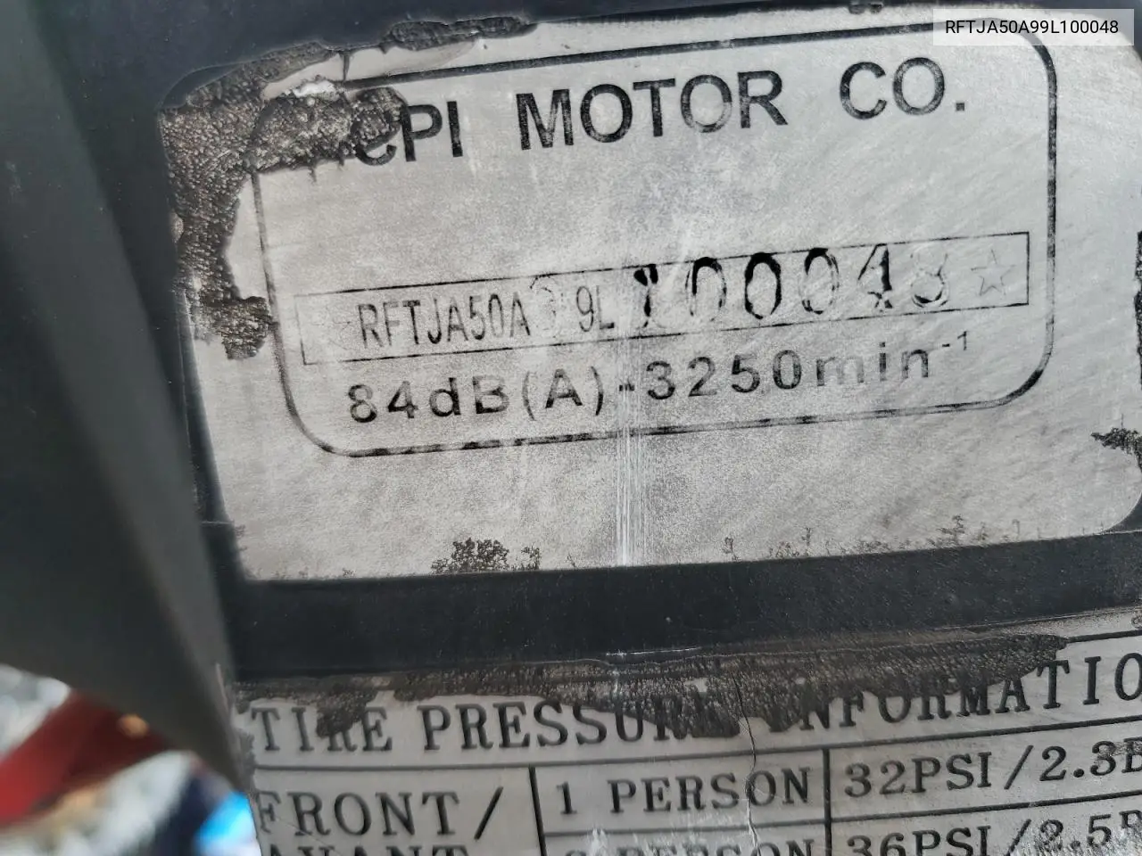 RFTJA50A99L100048 2009 Cpi Motor Company Gtr Ja49