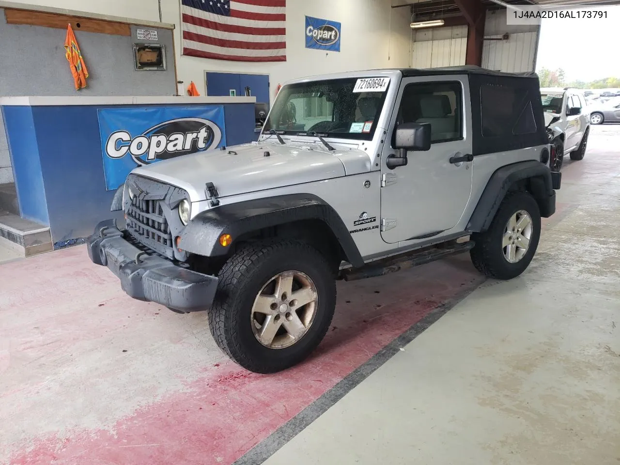 2010 Jeep Wrangler Sport VIN: 1J4AA2D16AL173791 Lot: 72160694