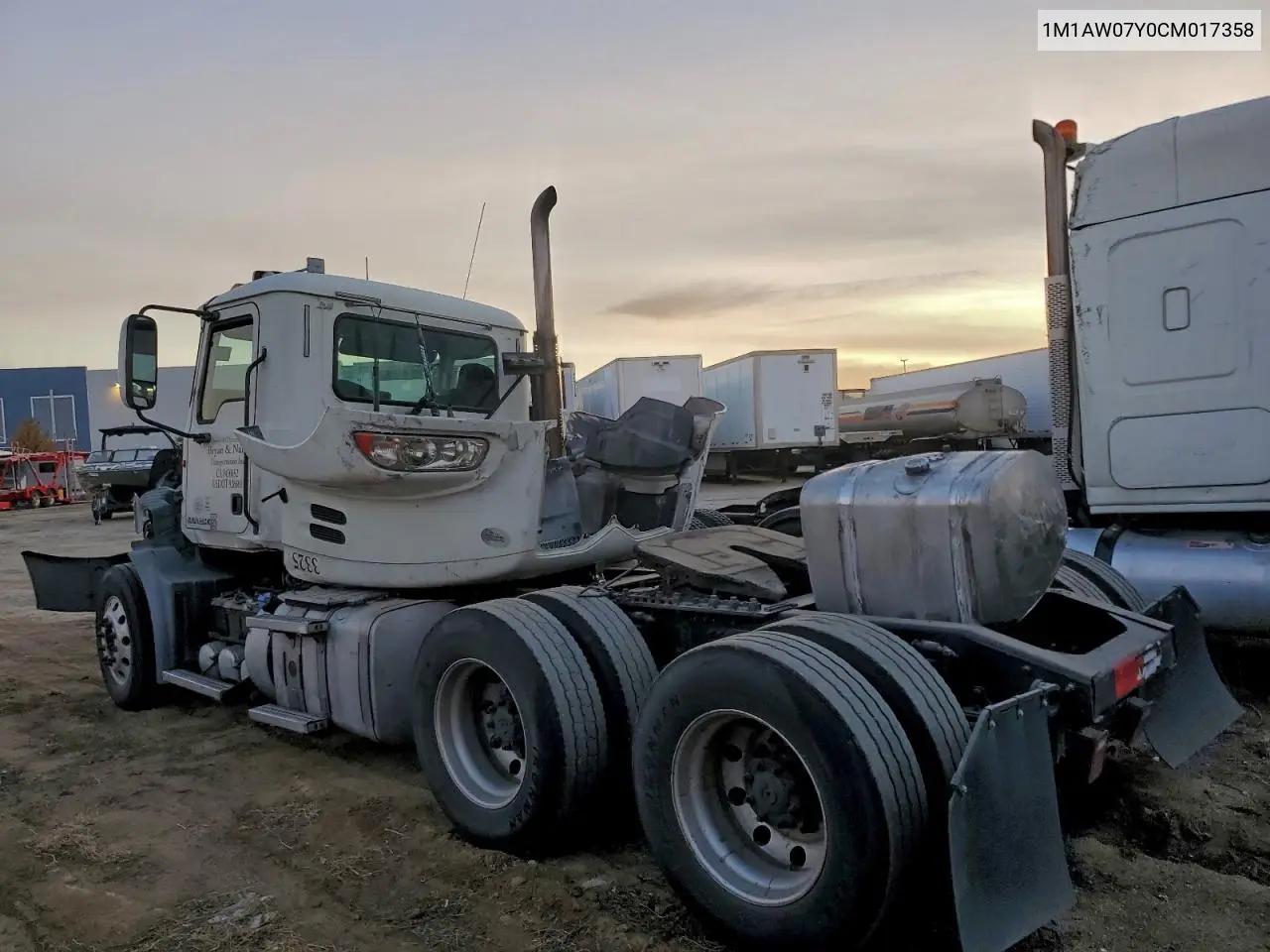 2012 Mack 600 Cxu600 VIN: 1M1AW07Y0CM017358 Lot: 96274515