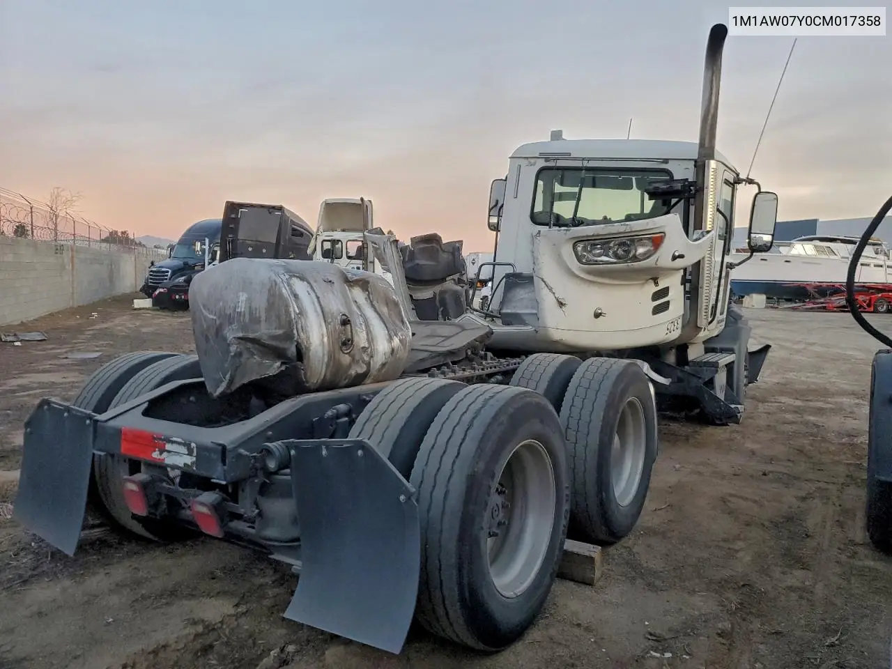 2012 Mack 600 Cxu600 VIN: 1M1AW07Y0CM017358 Lot: 96274515