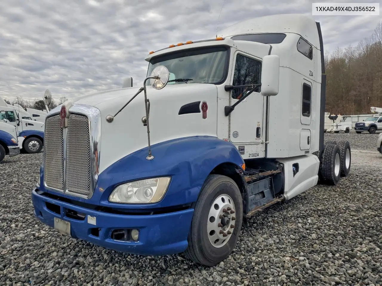 2013 Kenworth T600 Semi Truck VIN: 1XKAD49X4DJ356522 Lot: 96190605