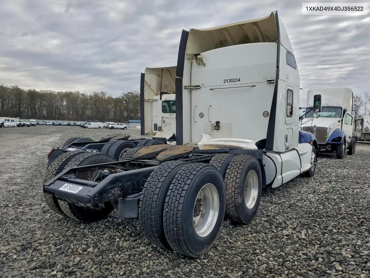 2013 Kenworth T600 Semi Truck VIN: 1XKAD49X4DJ356522 Lot: 96190605