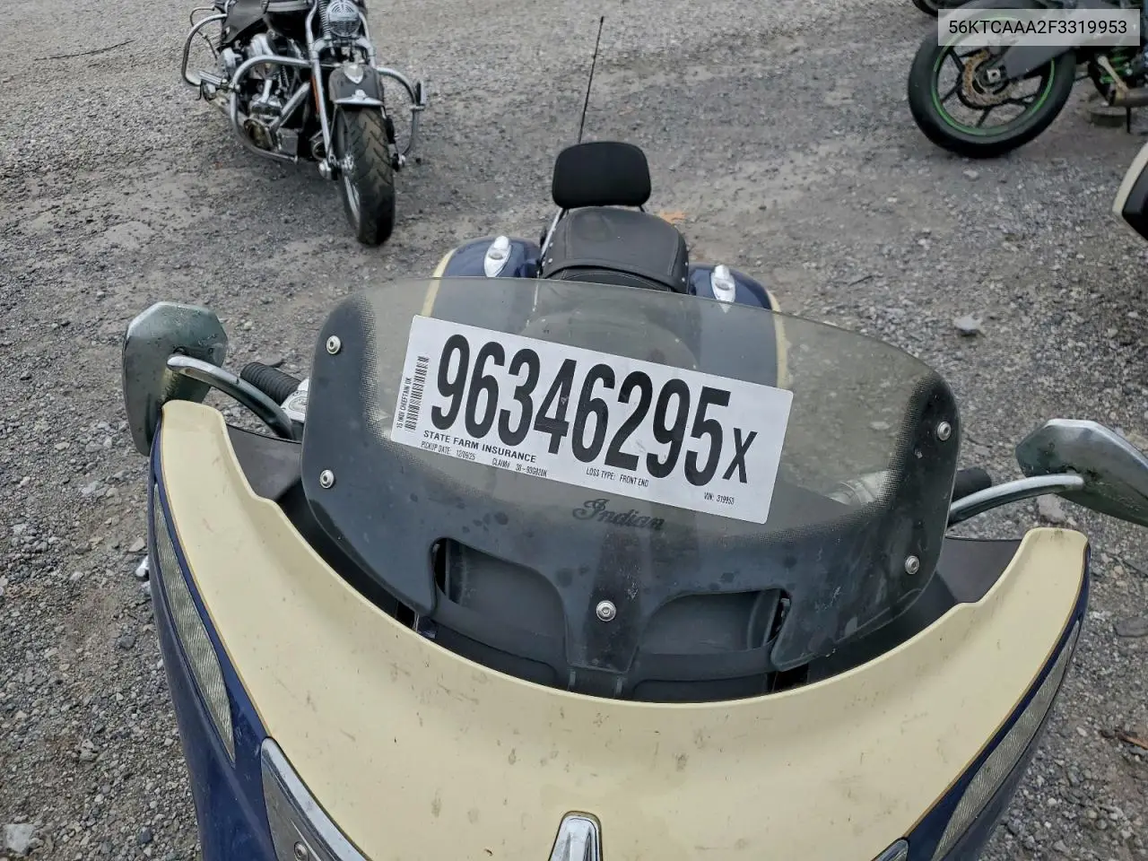 2015 Indian Motorcycle Co. Chieftain VIN: 56KTCAAA2F3319953 Lot: 96346295