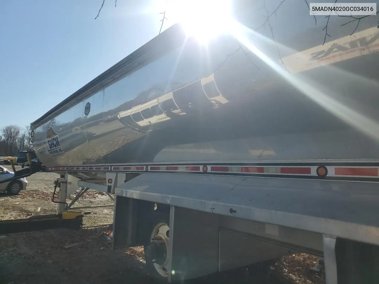 2016 Mac End Dump Trailer VIN: 5MADN4020GC034016 Lot: 91054835