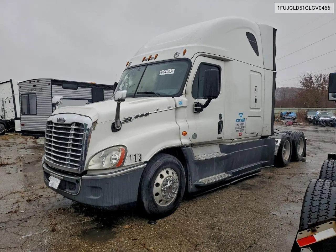 2016 Freightliner Cascadia 1 - Semi Truck VIN: 1FUJGLD51GLGV0466 Lot: 94047015
