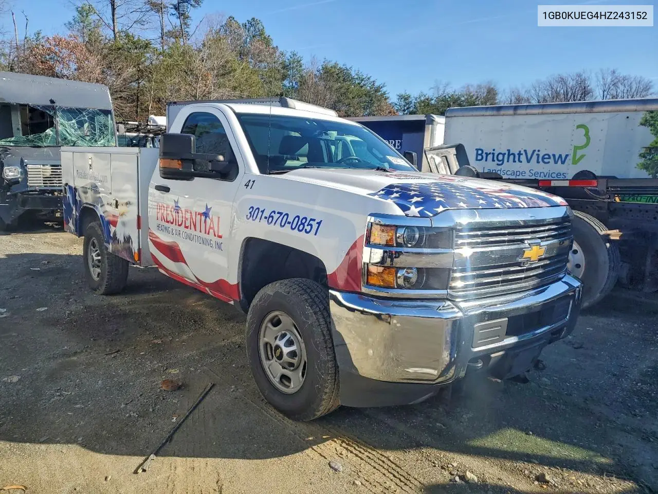 2017 Chevrolet Silverado Utility / Service Truck VIN: 1GB0KUEG4HZ243152 Lot: 92287785