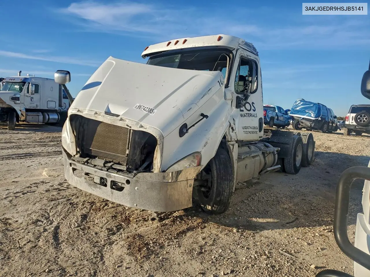 2017 Freightliner Cascadia 125 Semi Truck VIN: 3AKJGEDR9HSJB5141 Lot: 96742385