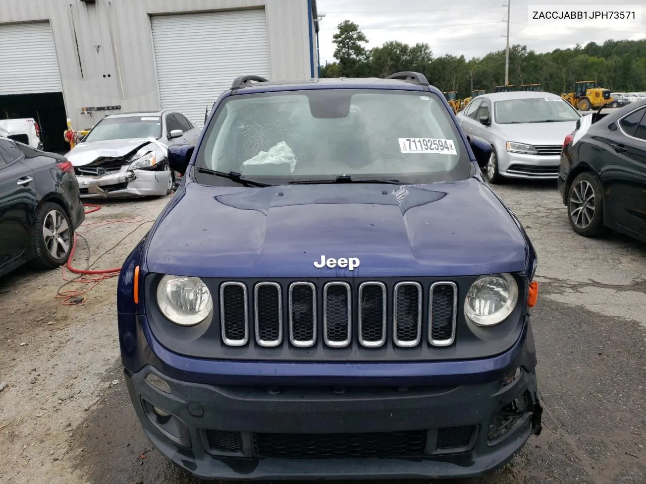 2018 Jeep Renegade Latitude VIN: ZACCJABB1JPH73571 Lot: 71192594