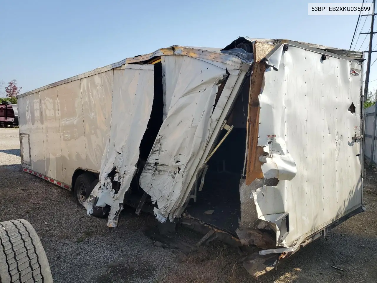 2019 Lgs Jv85X28Te3 Enclosed Cargo Trailer VIN: 53BPTEB2XKU035899 Lot: 71593915