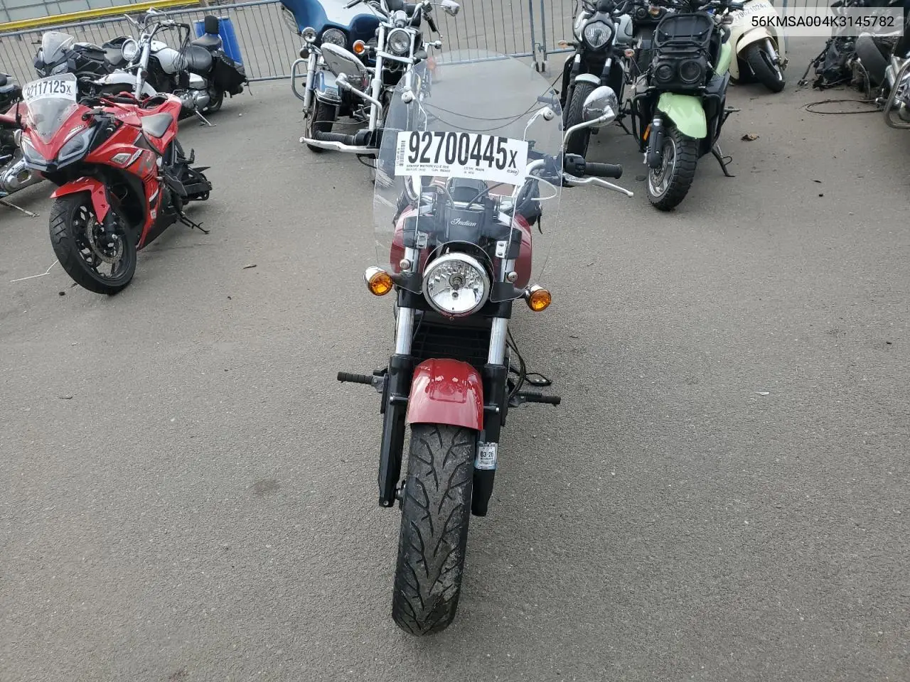 56KMSA004K3145782 2019 Indian Motorcycle Co. Scout Abs