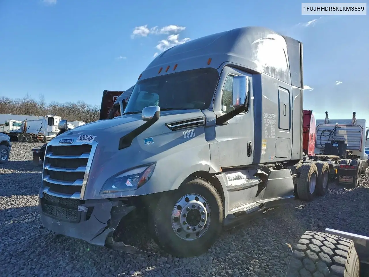 2019 Freightliner Cascadia 126 Semi Truck VIN: 1FUJHHDR5KLKM3589 Lot: 95800745