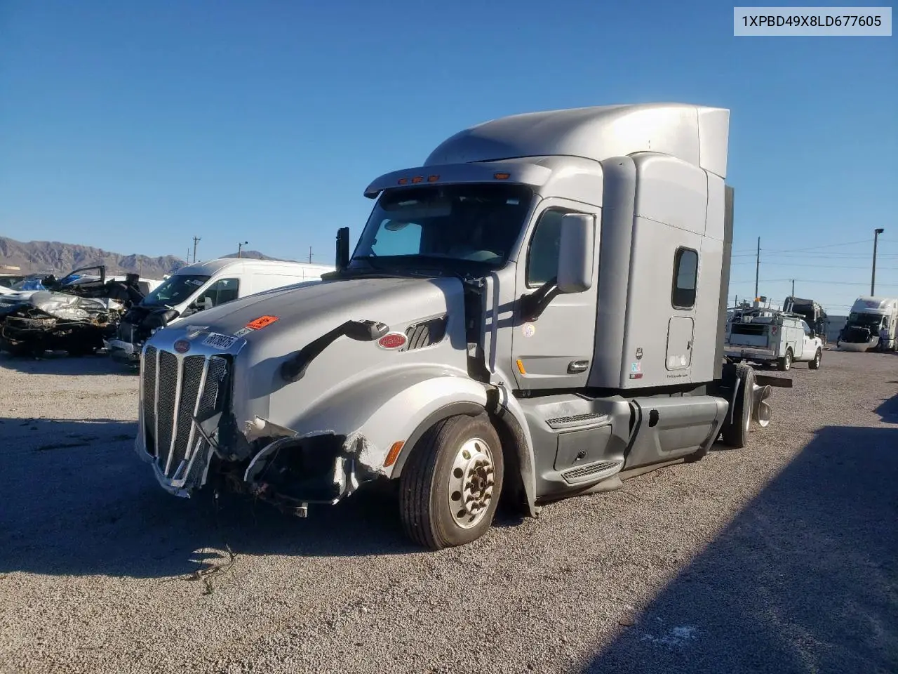 2020 Peterbilt 579 Semi Truck VIN: 1XPBD49X8LD677605 Lot: 66736875