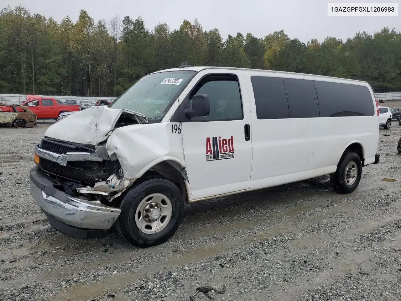1GAZGPFGXL1206983 2020 Chev Express G3500