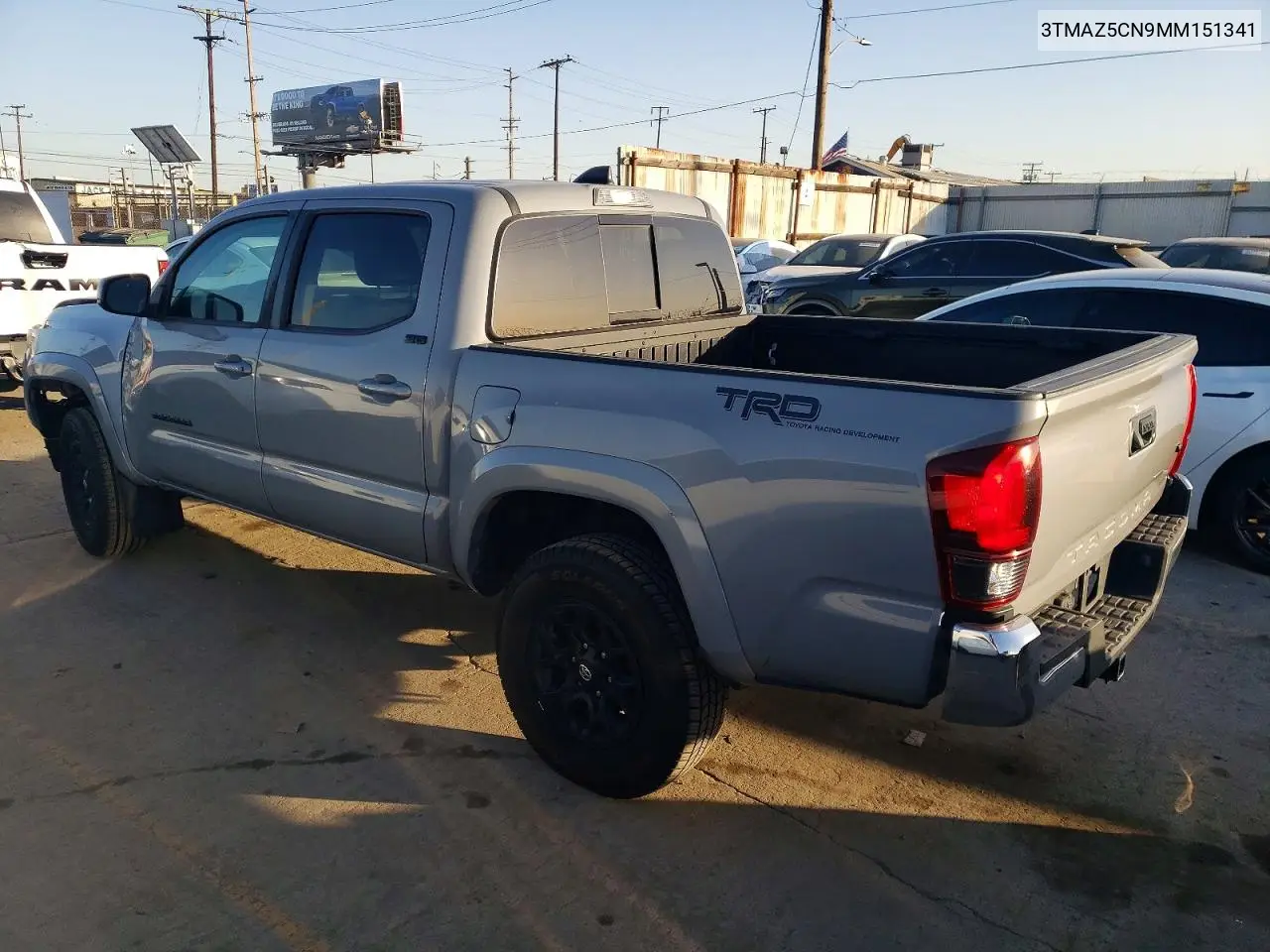 3TMAZ5CN9MM151341 2021 Toyota Tacoma Double Cab