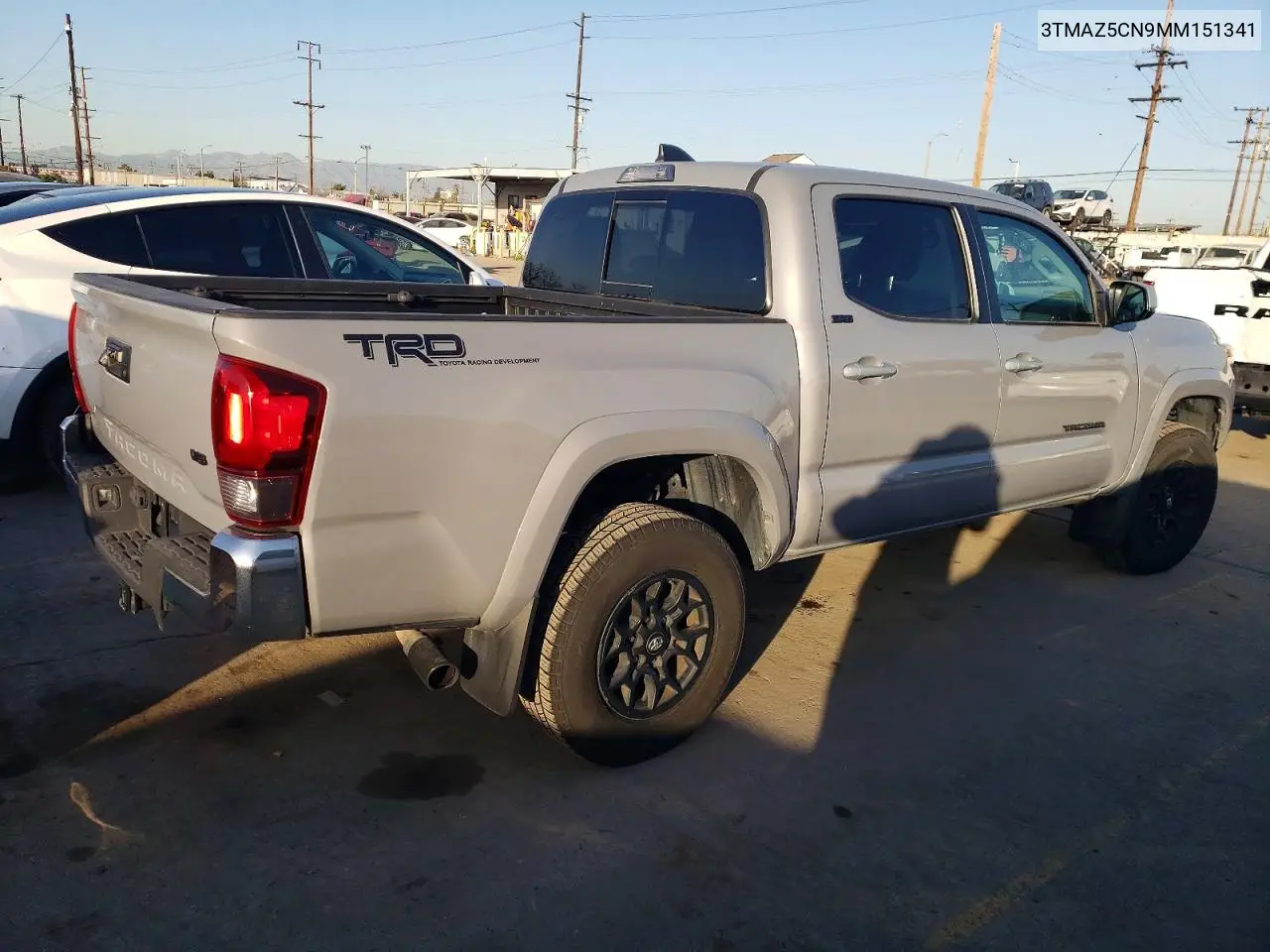 3TMAZ5CN9MM151341 2021 Toyota Tacoma Double Cab