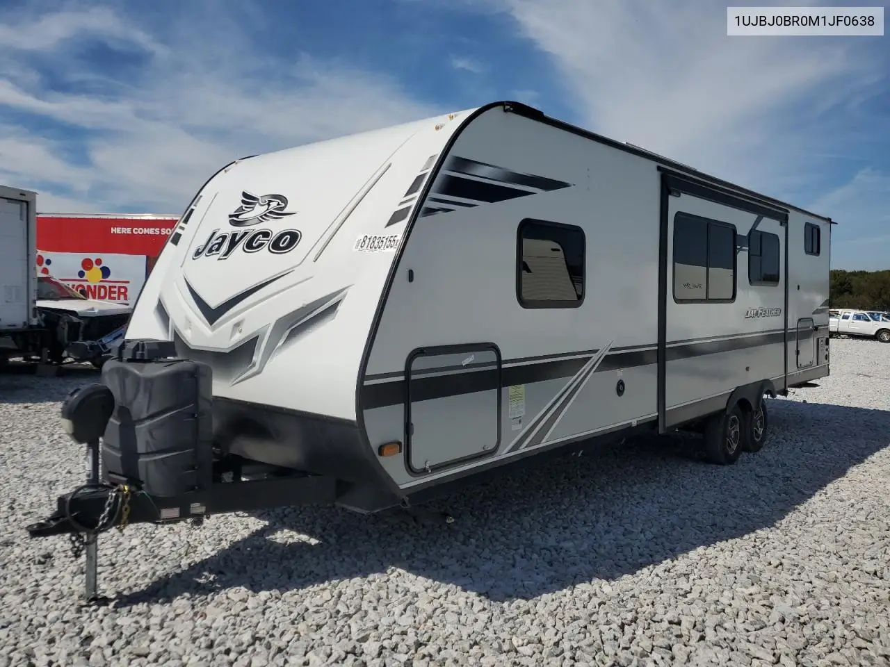 2021 Jayco Jay Feathe VIN: 1UJBJ0BR0M1JF0638 Lot: 81835155