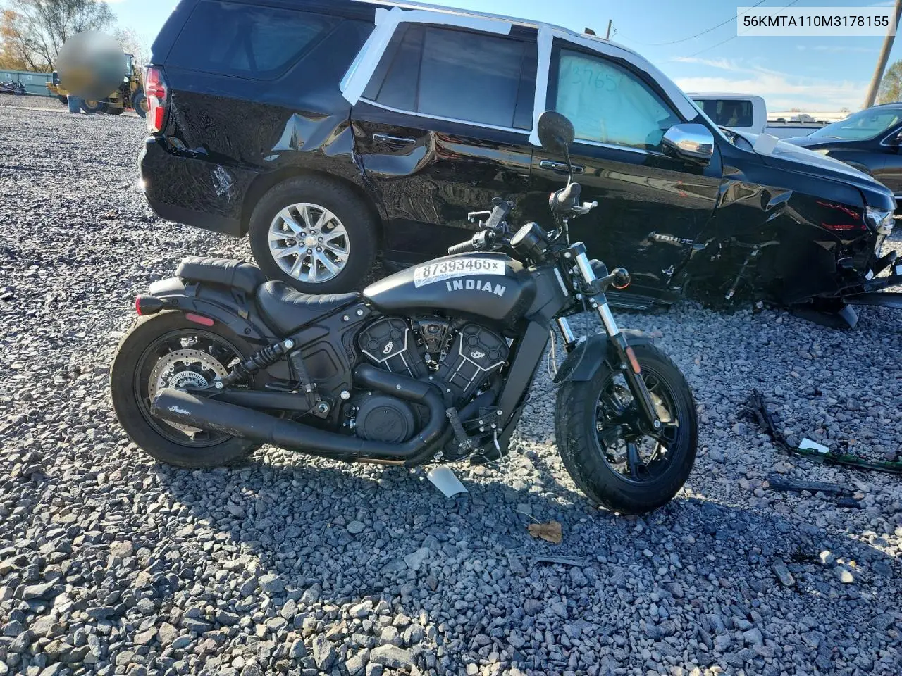 56KMTA110M3178155 2021 Indian Motorcycle Co. Scout Bobber Sixty Abs