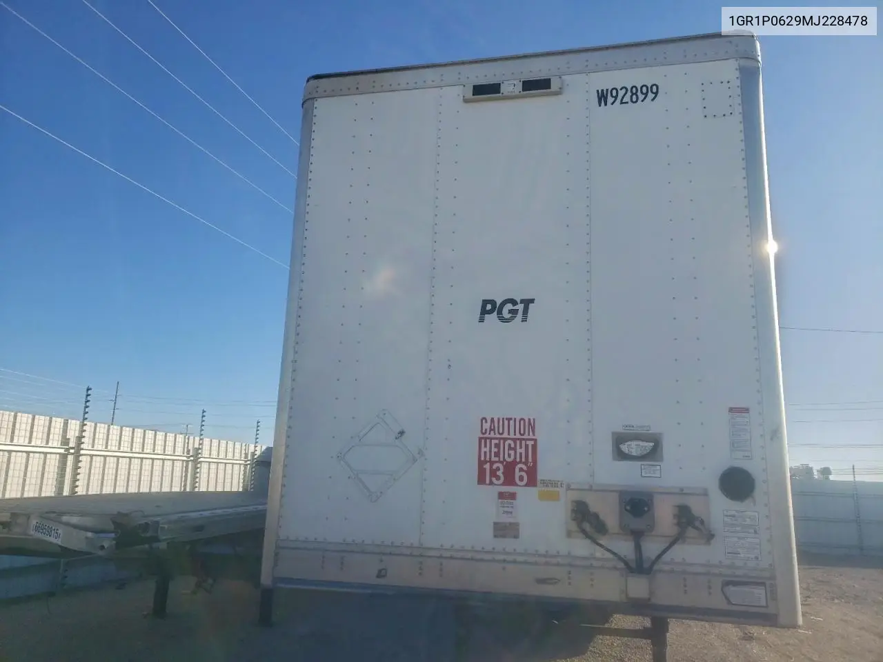 2021 Great Dane Cc-3313-21053 Dry Van Trailer VIN: 1GR1P0629MJ228478 Lot: 96247185