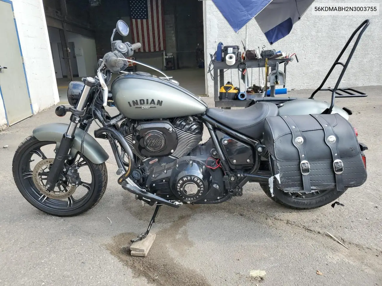 56KDMABH2N3003755 2022 Indian Motorcycle Co. Chief Dark Horse Abs