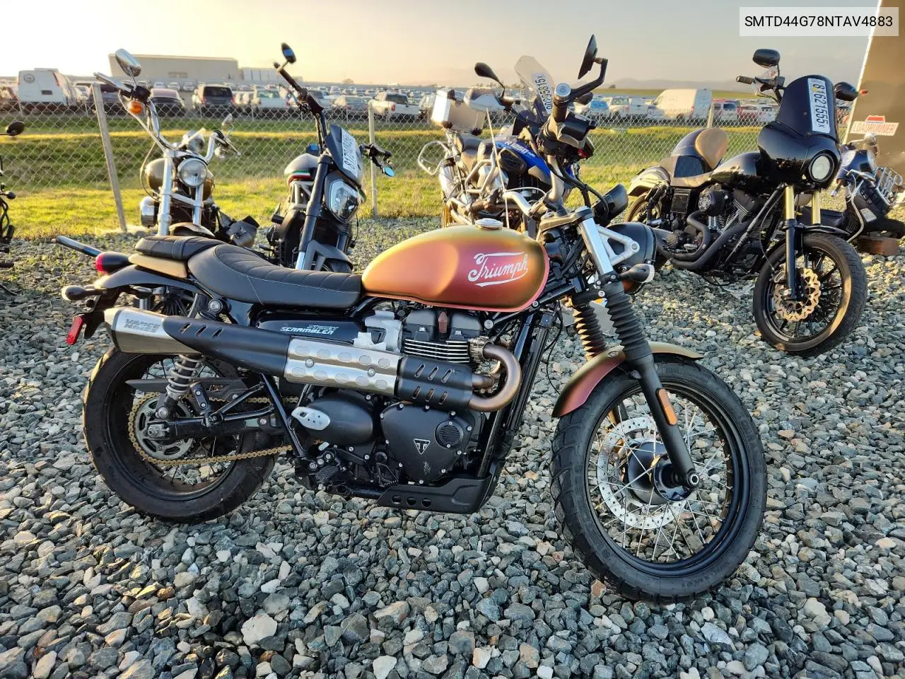 SMTD44G78NTAV4883 2022 Triumph Motorcycle Street Scrambler