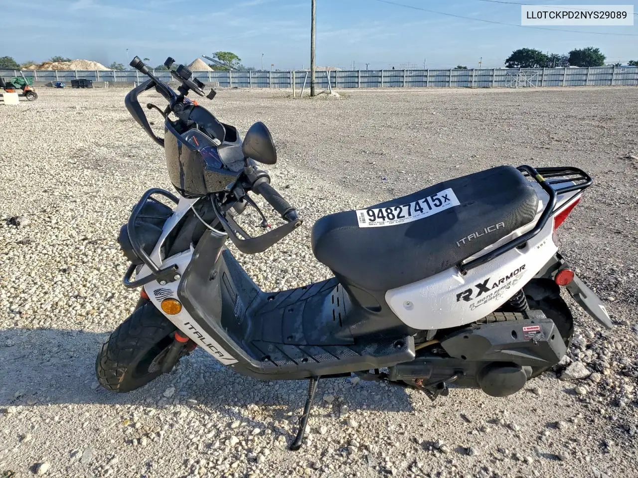 LL0TCKPD2NYS29089 2022 Sanm Moped