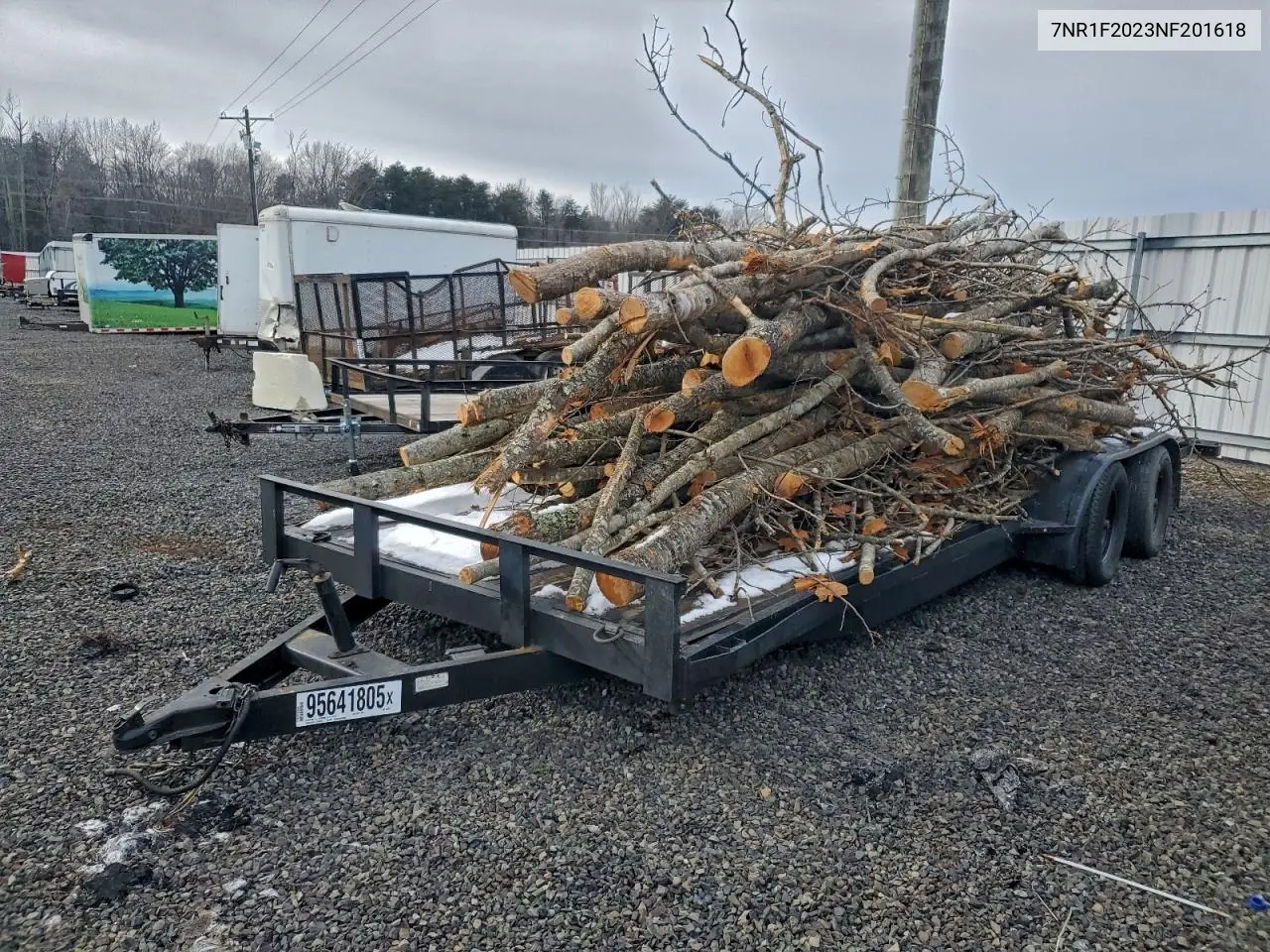 2022 Trai Flat Bed - Utility Trailer VIN: 7NR1F2023NF201618 Lot: 95641805
