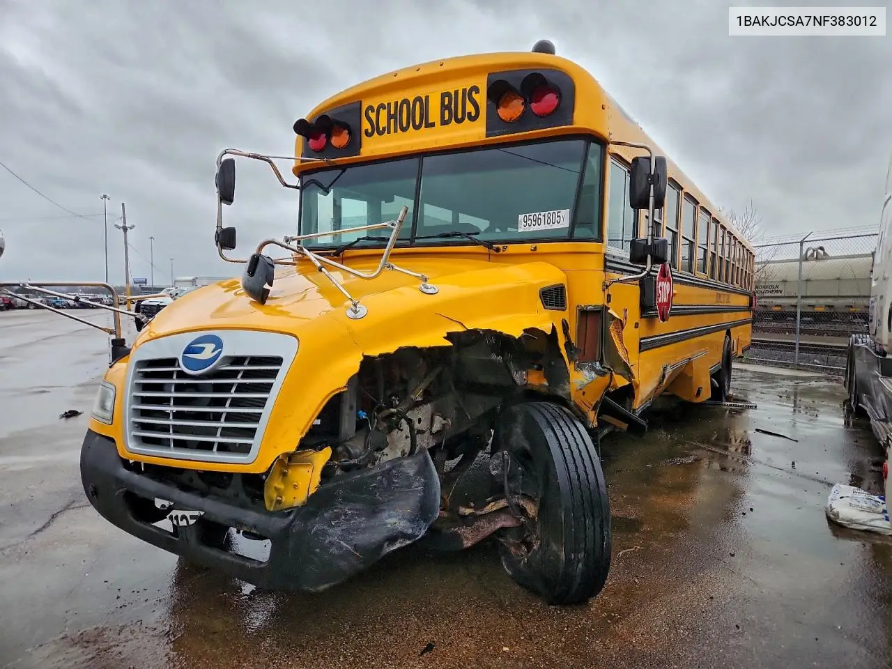 2022 Bluebird School Bus - Bus VIN: 1BAKJCSA7NF383012 Lot: 95961805