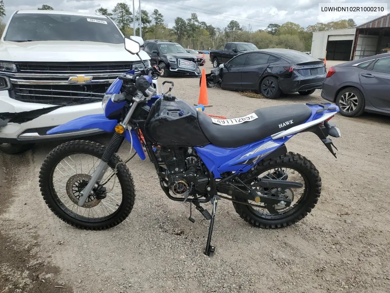 L0WHDN102R1000210 2024 Hawk Dirtbike