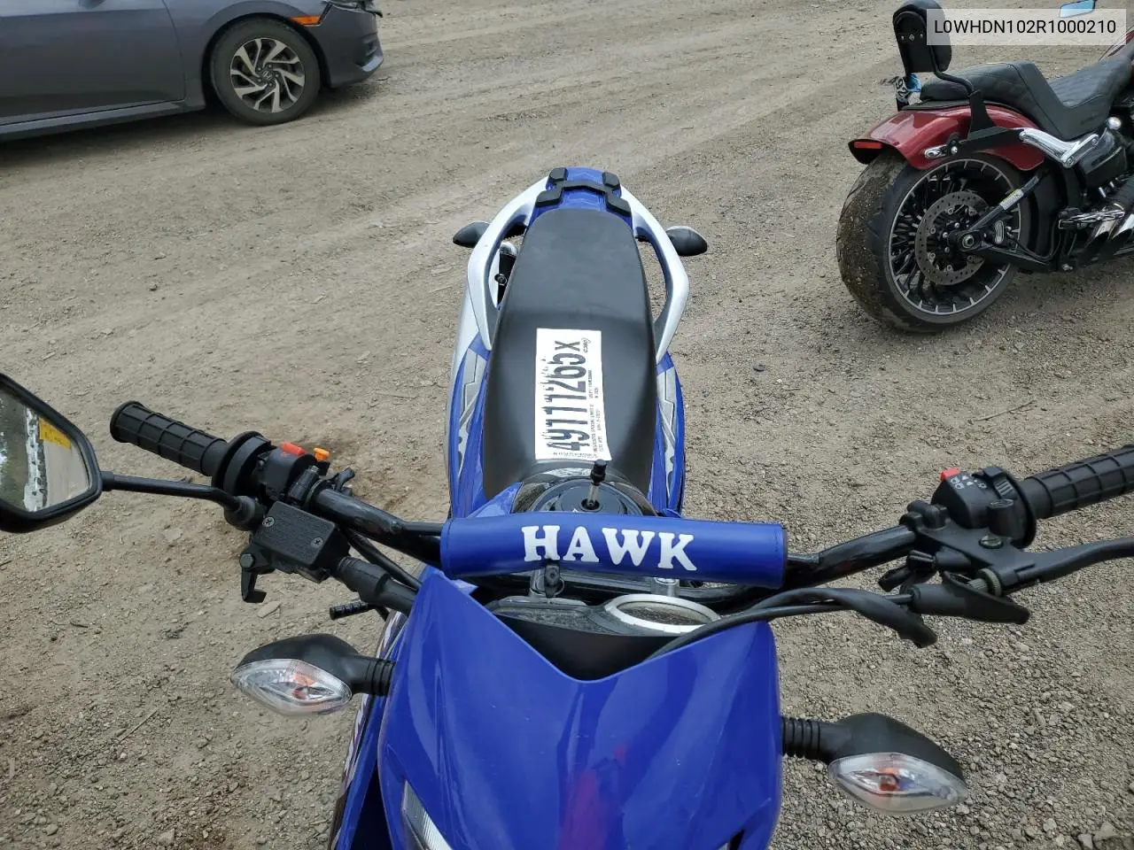 L0WHDN102R1000210 2024 Hawk Dirtbike