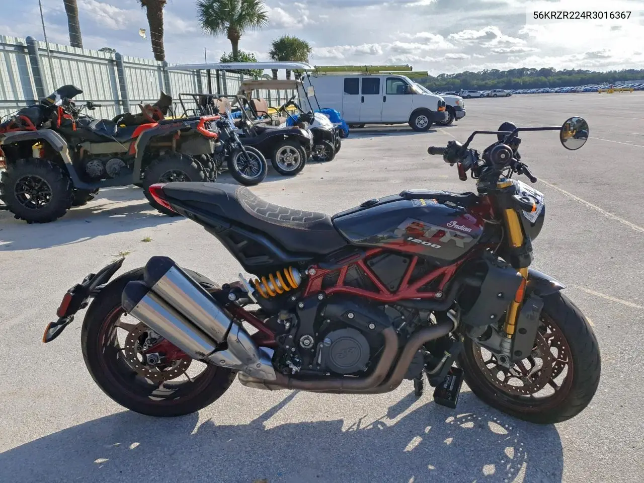 56KRZR224R3016367 2024 Indian Motorcycle Co. Ftr R Carbon