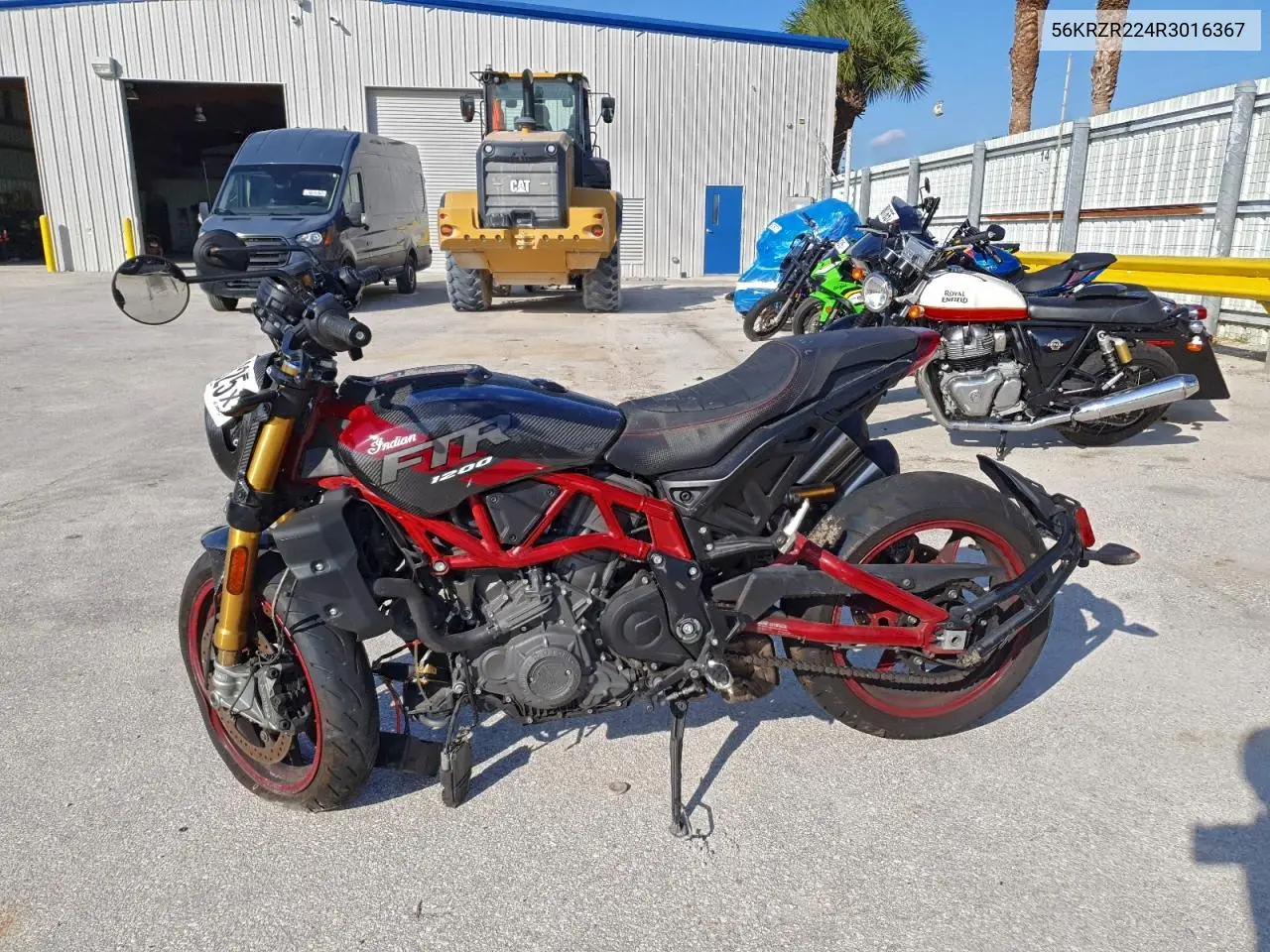 56KRZR224R3016367 2024 Indian Motorcycle Co. Ftr R Carbon