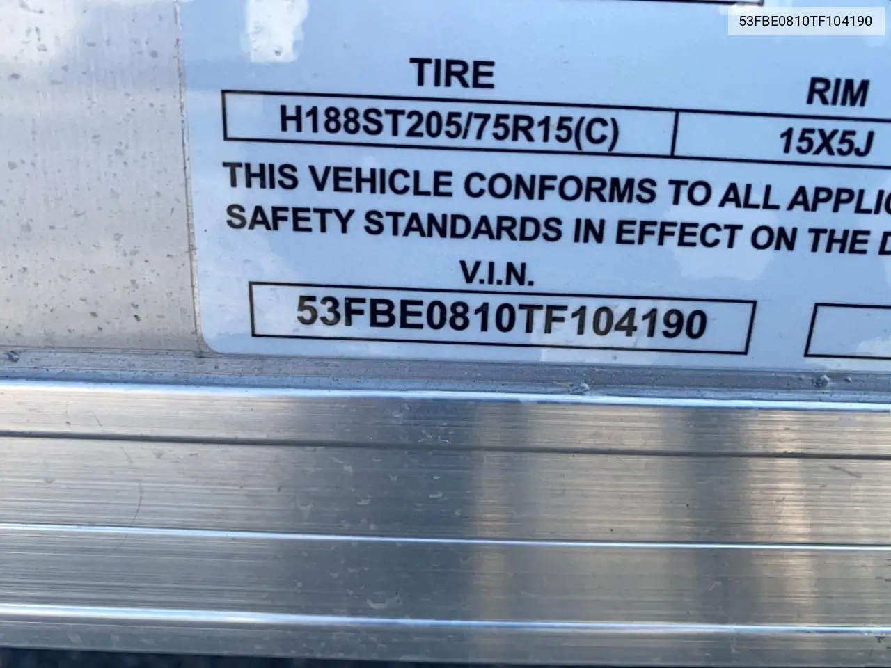 53FBE0810TF104190 2025 Other Automobile Other