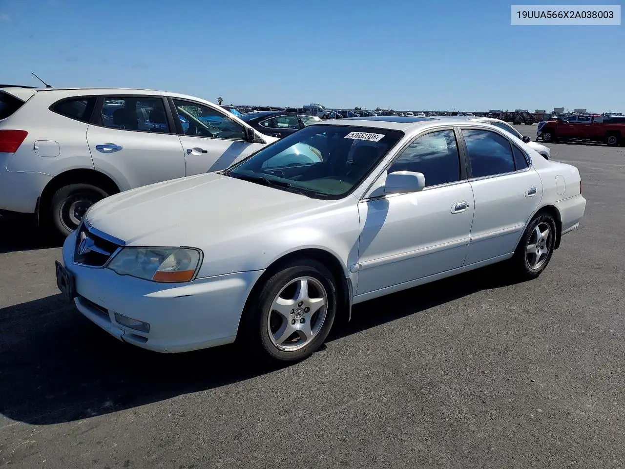 2002 Acura 3.2Tl VIN: 19UUA566X2A038003 Lot: 53652306