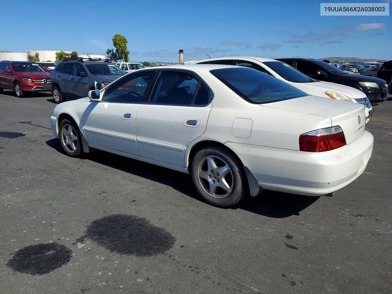 2002 Acura 3.2Tl VIN: 19UUA566X2A038003 Lot: 53652306