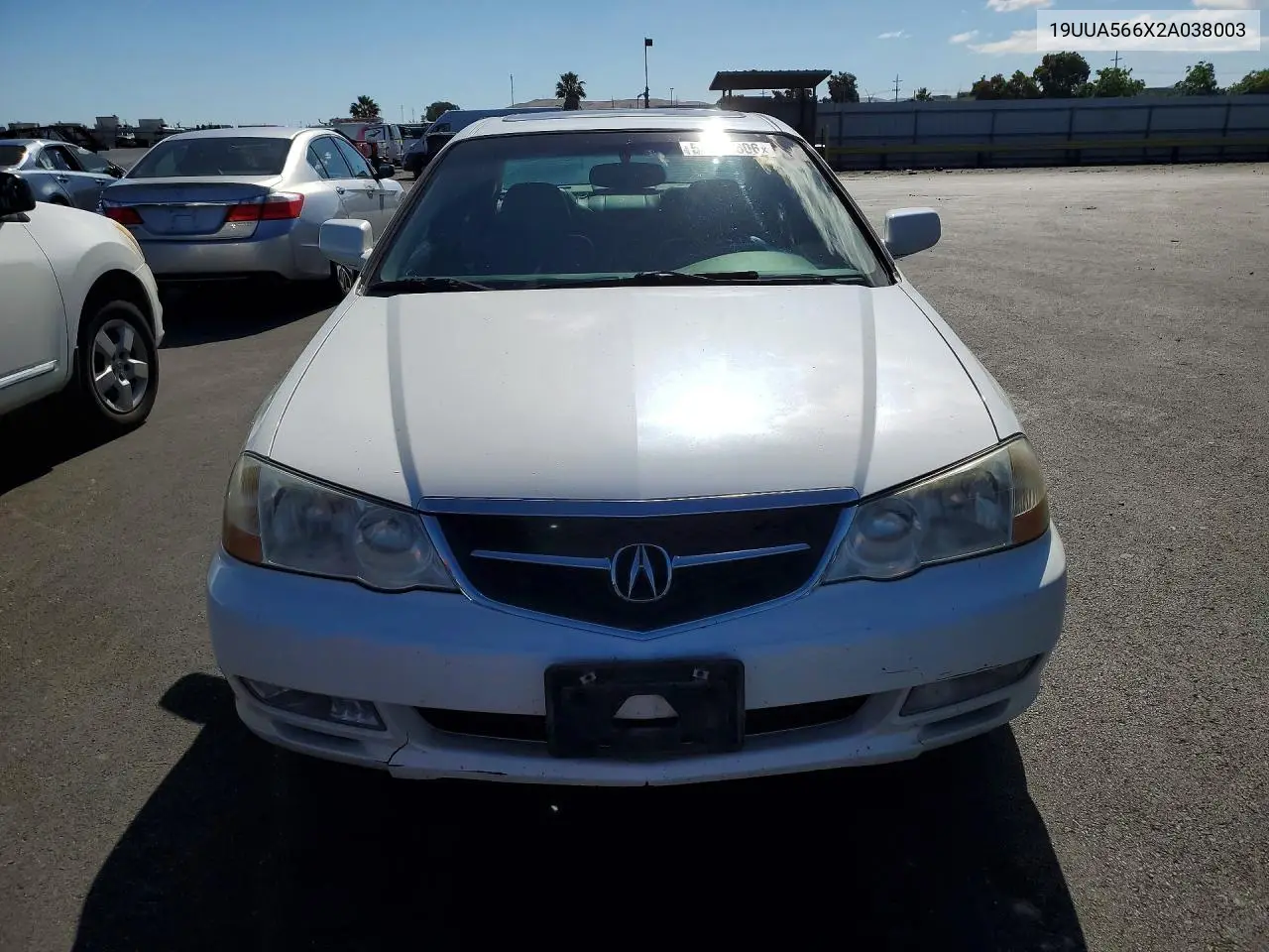 2002 Acura 3.2Tl VIN: 19UUA566X2A038003 Lot: 53652306
