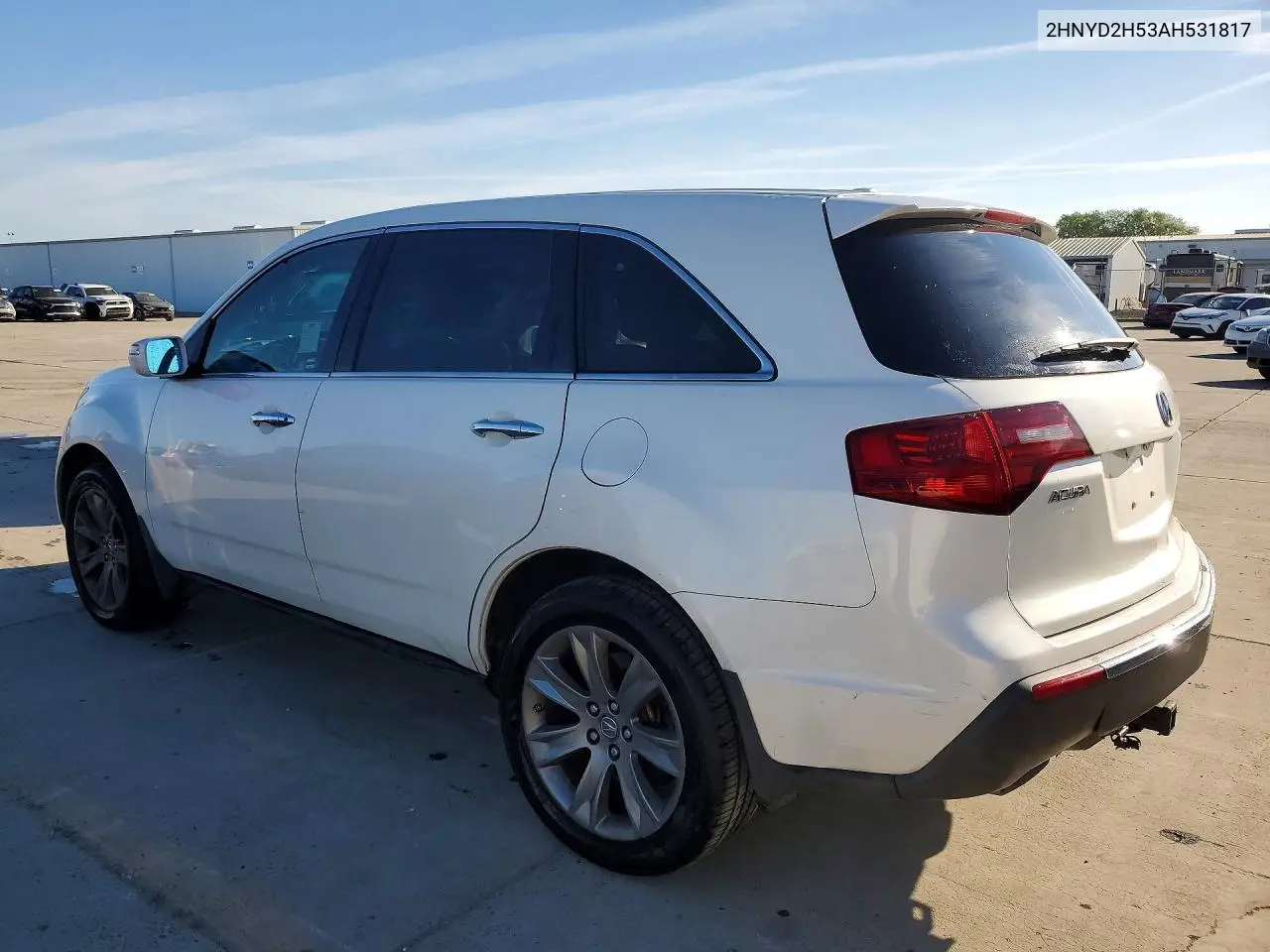 2010 Acura Mdx Advance VIN: 2HNYD2H53AH531817 Lot: 46350276