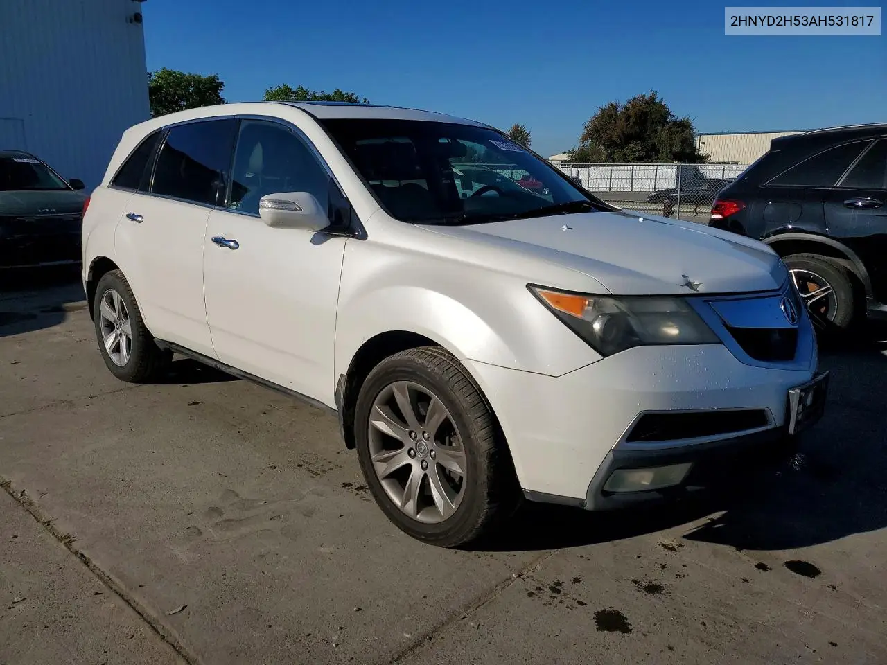 2010 Acura Mdx Advance VIN: 2HNYD2H53AH531817 Lot: 46350276